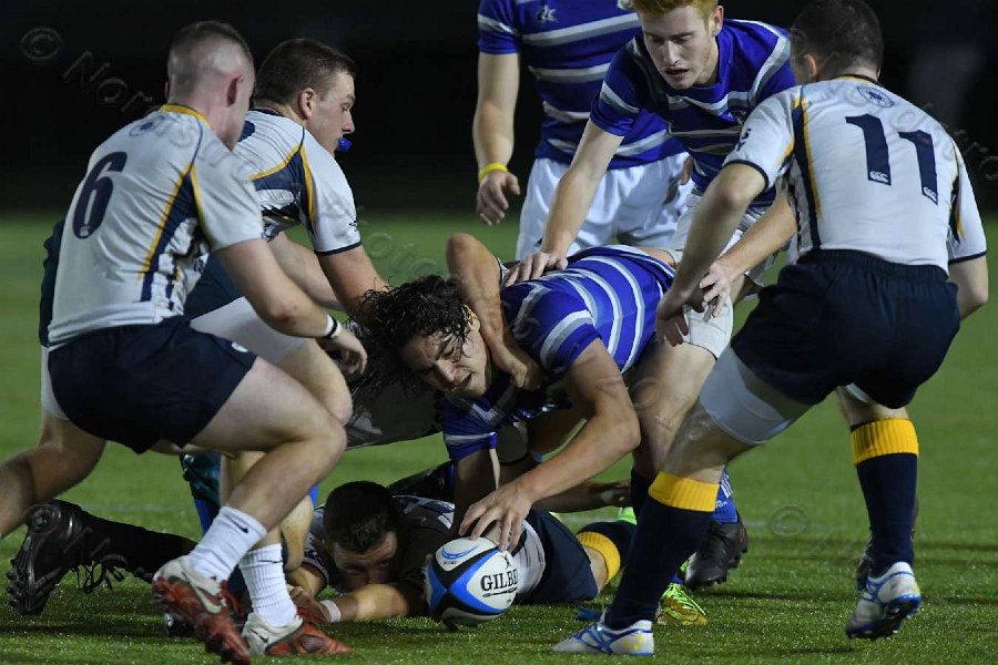 Wheaton Men\'s Rugby vs Mass Maritime.  Photo by Keith Nordstrom